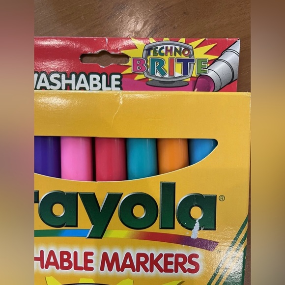 VTG & RARE Crayola Techo Brite markers - Picture 7 of 9